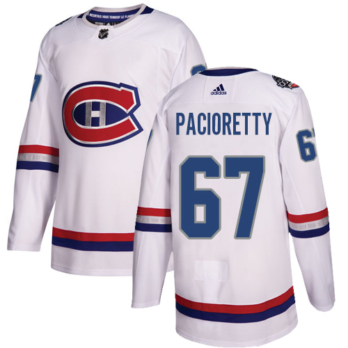 Adidas Canadiens #67 Max Pacioretty White Authentic 100 Classic Stitched NHL Jersey